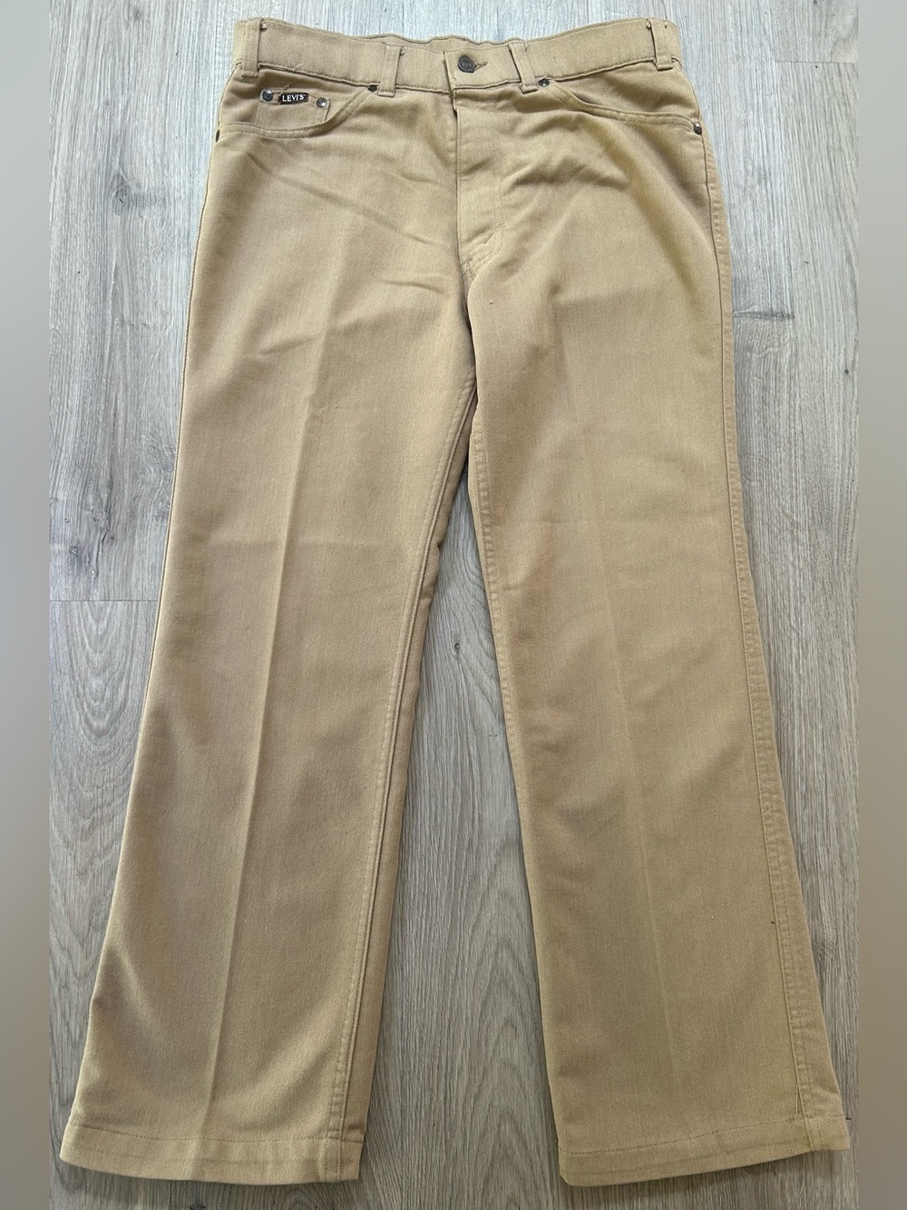 Vintage 80’s khaki Levi's with a skosh more room Straight-Leg Pants
